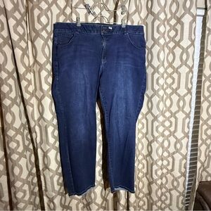 Lane Bryant Dark Blue Straight Leg Jeans Size 28. 0077